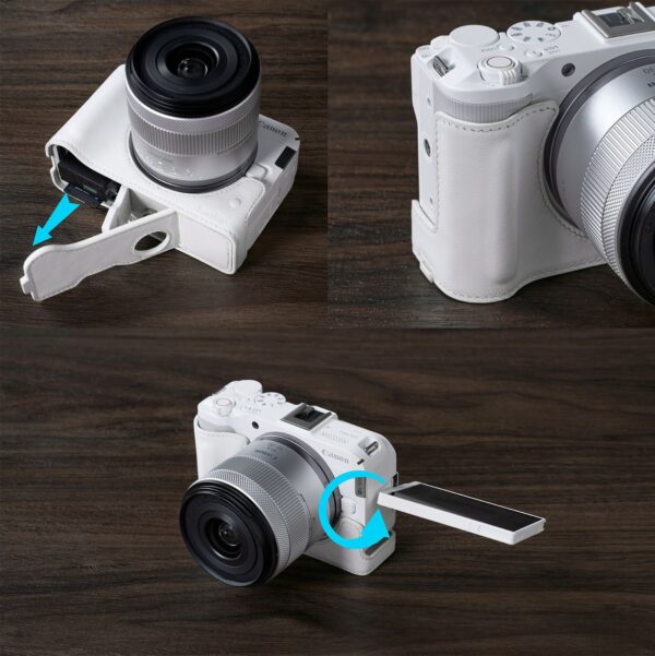 SmallRig 5431 Leather Half Case Kit For Canon EOS R50 V W...