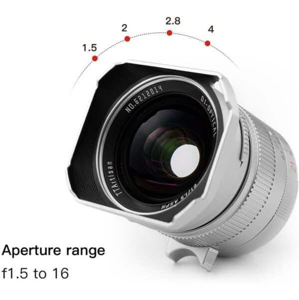 TTArtisan 21mm f/1.5 Leica M-Mount Silver