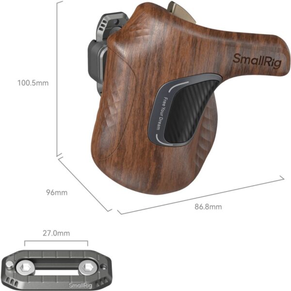 SmallRig 5161 Imagegrip Series Wooden Handle w/ Nato Clam...