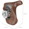 SmallRig 5193 Imagegrip Series Wooden Handle w/ ARRI Rose...
