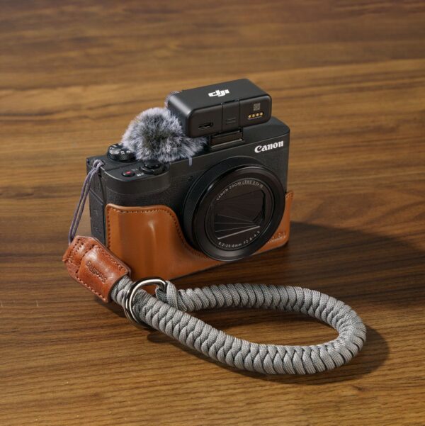SmallRig 5385 Leather Case Kit For Canon PowerShot V1 (Br...