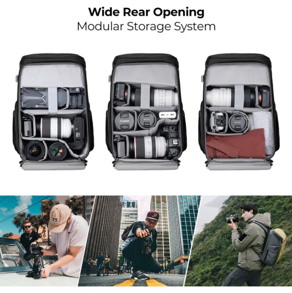 K&F Concept Alpha Air Camera Backpack 25L Black
