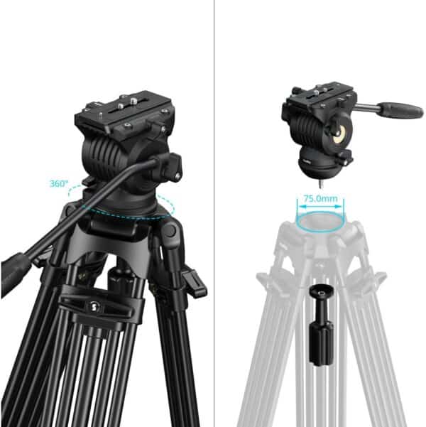 SmallRig 5442 FSD14 Freespeed Heavy-Duty Aluminum Alloy T...