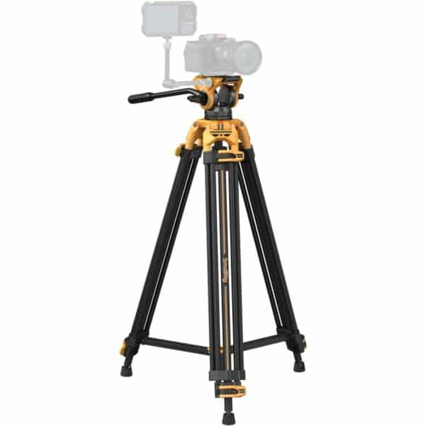 SmallRig 5523 Heavy-Duty Fluid Head Tripod AD-01 (Bumbleb...