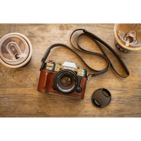 SmallRig 4710 Leather Half Case Kit For X-T50 (Brown)