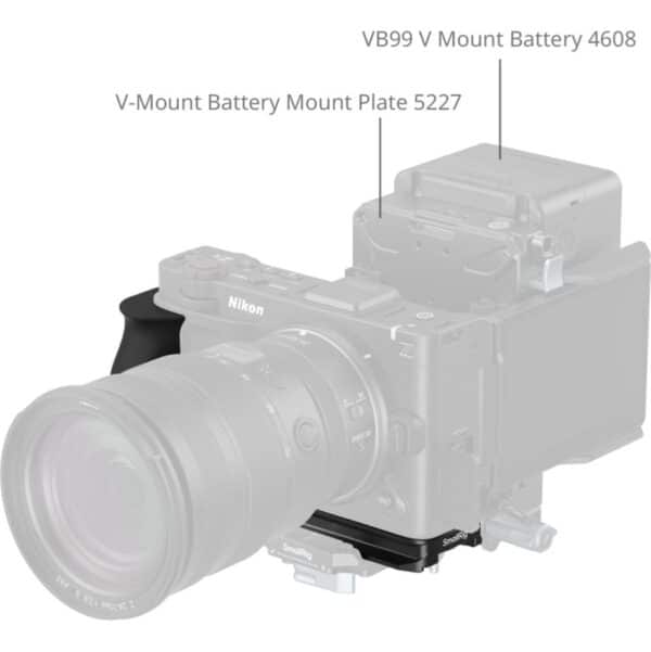 SmallRig 5466 L-Shaped Mount Plate w/ Silicone Handle For...