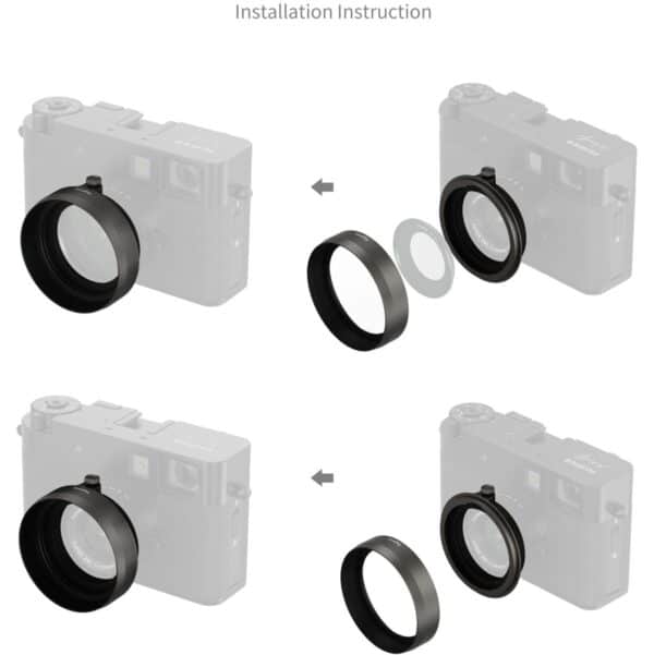 SmallRig 5709 Shading Hood For Fujifilm X Half (Charcoal ...