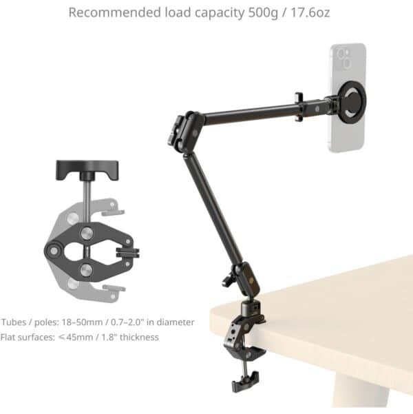 SmallRig 5626 Desktop Magic Arm w/ Crab-Shaped Clamp Kit ...