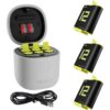 Telesin Allin Charger Box + 3x accu - GoPro Hero 9/10/11/12
