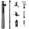 Telesin Selfie Stick 65cm Waterdicht met balhoofd