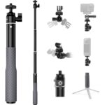 Telesin Selfie Stick 65cm Waterdicht met balhoofd