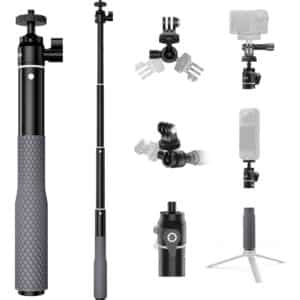 Telesin Selfie Stick 65cm Waterdicht met balhoofd