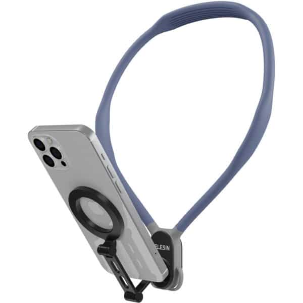Telesin MagSafe Smartphone Neck Mount - Extra Groot - Blauw