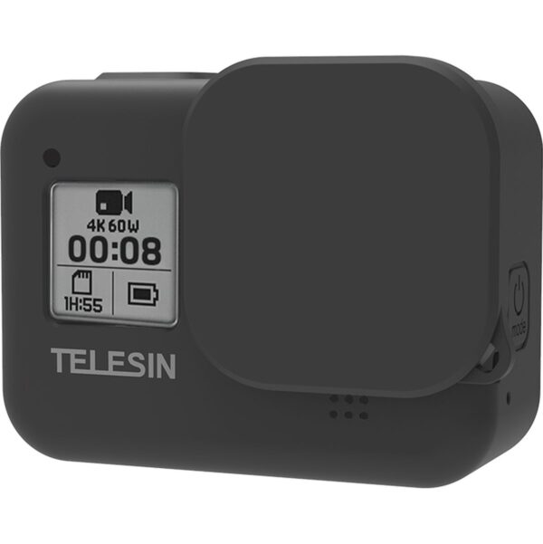 Telesin Beschermhoes siliconen voor GoPro 8 - Zwart
