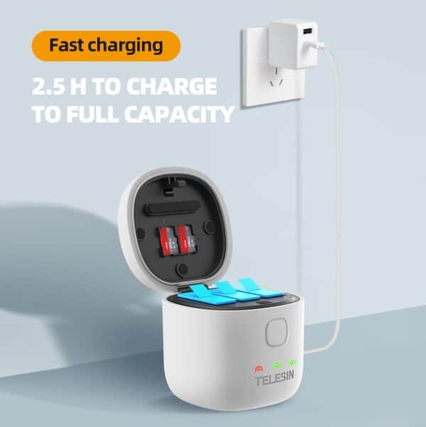 Telesin Allin Charger Box - voor GoPro Hero 9/10/11/12