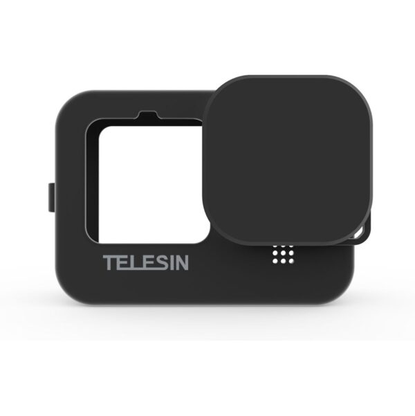 Telesin Beschermhoes siliconen met lensdop GoPro 13 - Zwart