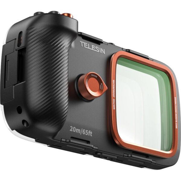 Telesin Smartphone Duik Case met knoppen en vacuümpomp