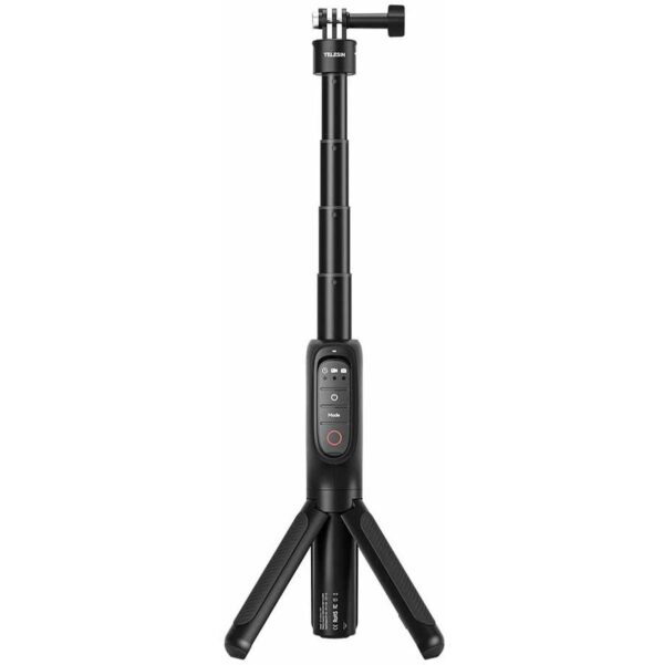 Telesin Powerbank Selfie Stick Statief met Remote voor GoPro