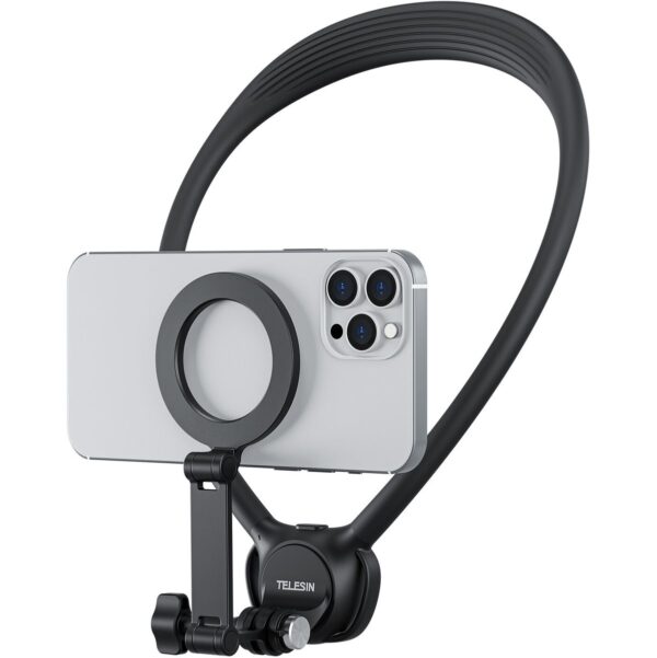 Telesin Neck Mount 360º Combo - GoPro & Smartphone - Zwart
