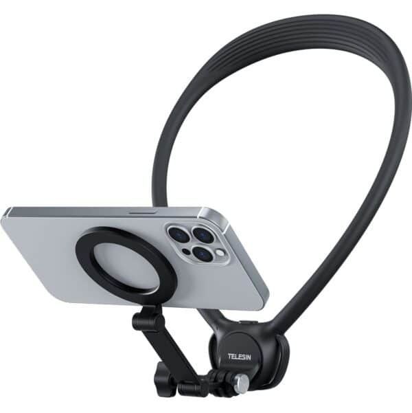 Telesin Neck Mount 360º Combo - GoPro & Smartphone - Zwart