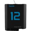 Telesin Opblaadbox met 2x Double Arc Accu - GoPro 12/11/10/9