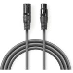 Nedis Balanced Audio Cable | XLR 3-PINS Male | XLR 50cm