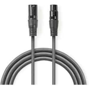 Nedis Balanced Audio Cable | XLR 3-PINS Male | XLR 50cm