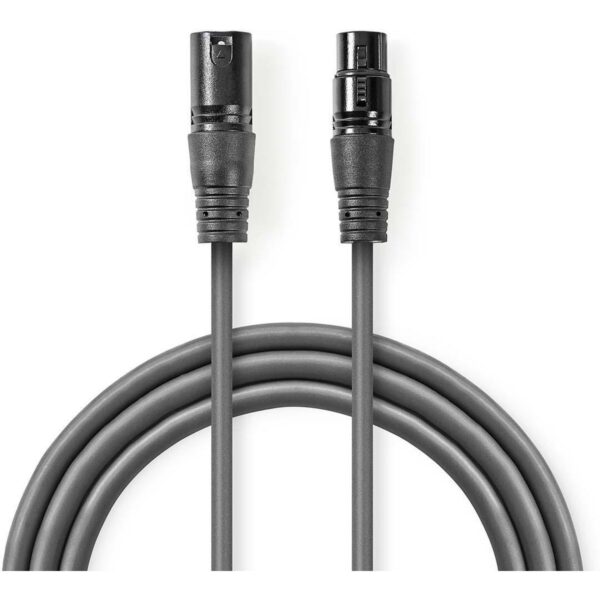Nedis Balanced Audio Cable | XLR 3-PINS Male | XLR 50cm