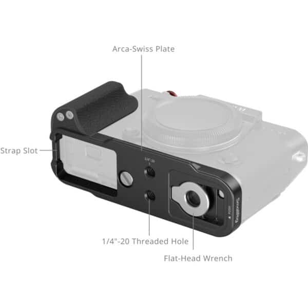 SmallRig 5663 L-Shaped Mount Plate w/ Silicone Handle For...