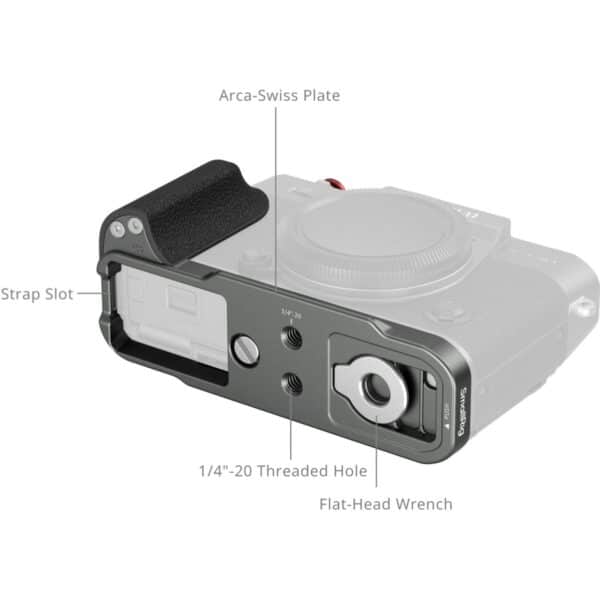 SmallRig 5665 L-Shaped Mount Plate w/ Silicone Handle Fuj...