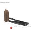 SmallRig 5666 L-Shaped Mount Plate w/ Wooden Handle For F...