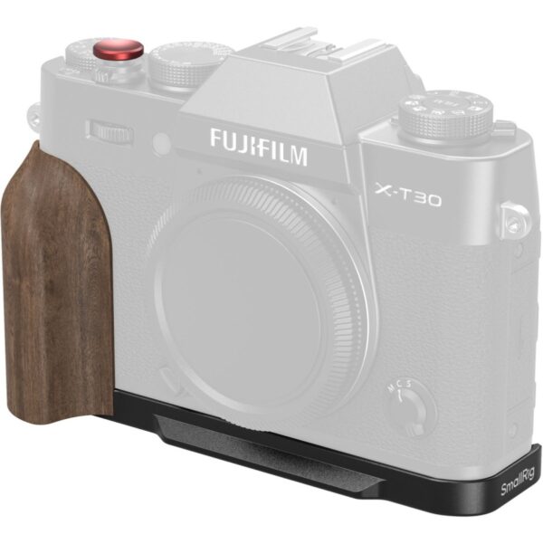 SmallRig 5666 L-Shaped Mount Plate w/ Wooden Handle For F...