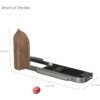 SmallRig 5668 L-Shaped Mount Plate w/ Wooden Handle Fujif...