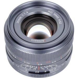 7Artisans 35mm f/1.4 Sony E-Mount MkIII FF Titanium Grijs
