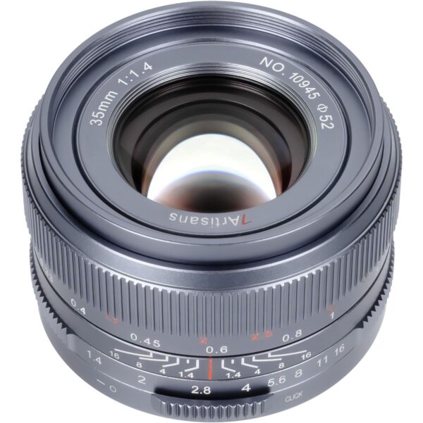 7Artisans 35mm f/1.4 Sony E-Mount MkIII FF Titanium Grijs