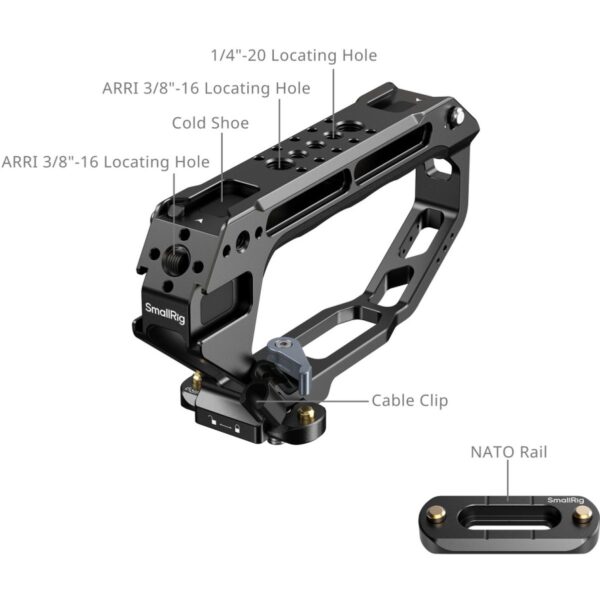 SmallRig 5661 D-Style Top Handle w/ Nato Clamp
