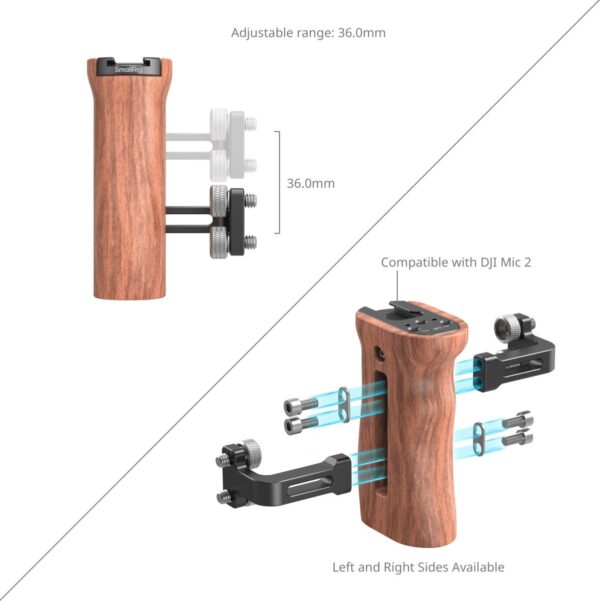 SmallRig HSN2093D Handle Wooden Universal Side