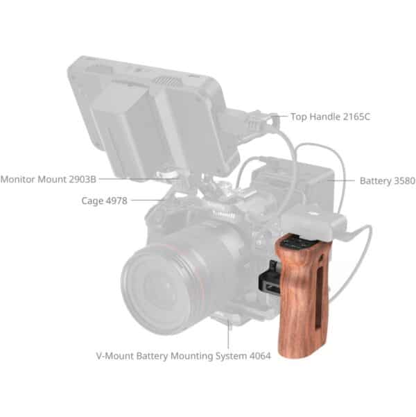 SmallRig HSN2093D Handle Wooden Universal Side