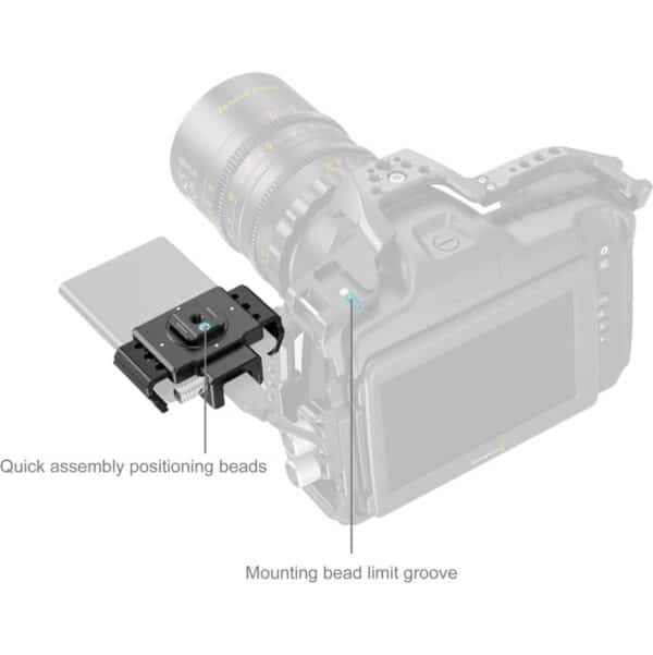 SmallRig 3272B SSD Clamp For Cage BMD Cinema Camera 6K w/ Samsung T5 / T7 / T9