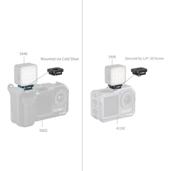 SmallRig 5472 Mount Plate w/ Cold Shoe Mount (4pcs)