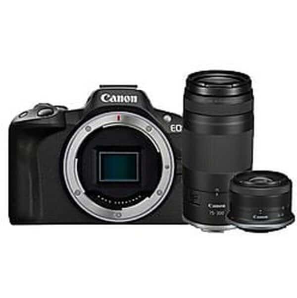 Canon EOS R50 Black + RF-S 18-45mm + RF 75-300mm