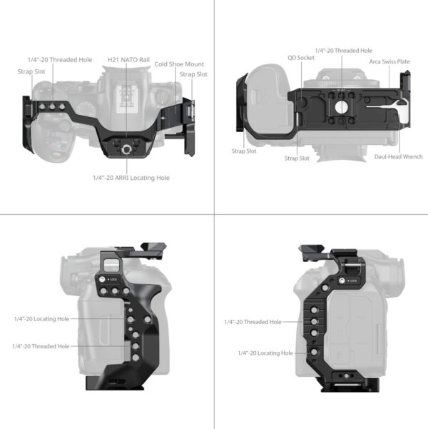 SmallRig 5954 Hawklock Quick Release Cage For Canon EOS R...