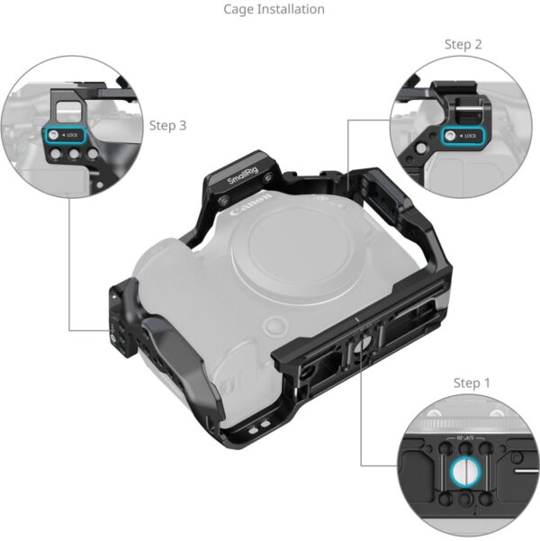 SmallRig 5954 Hawklock Quick Release Cage For Canon EOS R...