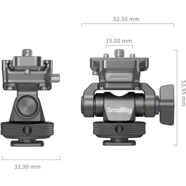 SmallRig 4888 Hawklock Quick Release Monitor Support w/ H21 Cold Shoe Mount
