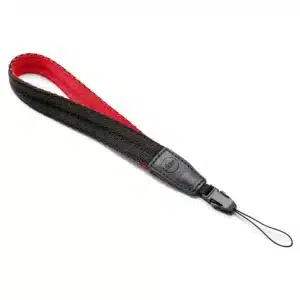 Leica Wrist Strap SOFORT, fabric, black - red