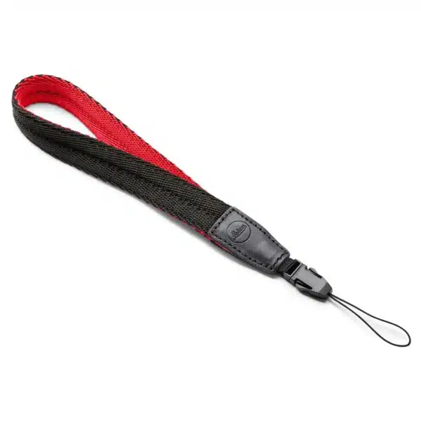 Leica Wrist Strap SOFORT, fabric, black - red