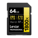 Lexar SD Pro Gold Series UHS-II 1800X 64GB V60 - 2pack