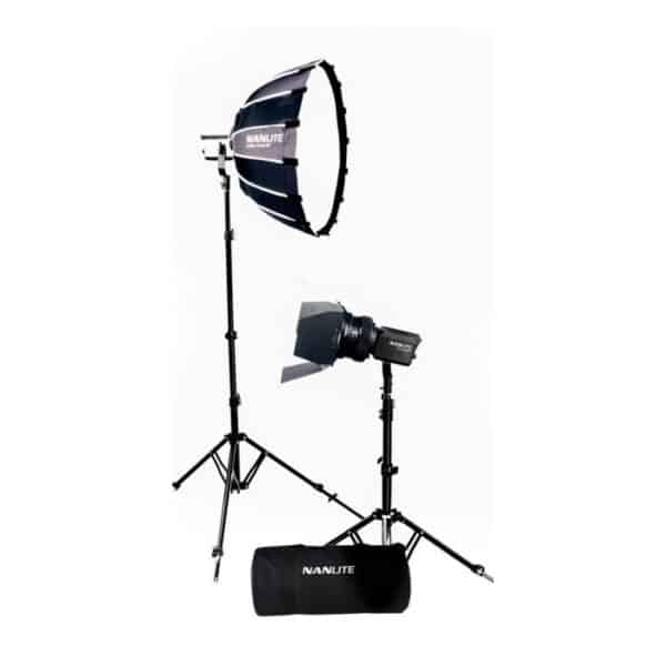 Nanlite Forza 60B II LED Dual Kit (w/ Case Light Stand Fr...