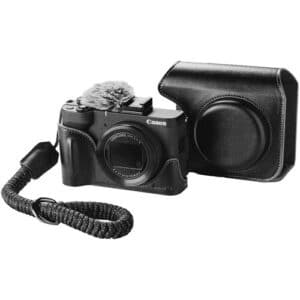 SmallRig 5386 Leather Case Kit For Canon PowerShot V1 (Bl...