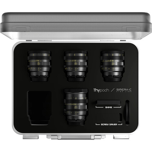 Thypoch FullFrame Cine Lens-4 Lens Kit Simera-C 28/35/50/75mm T1.5 E-Mount